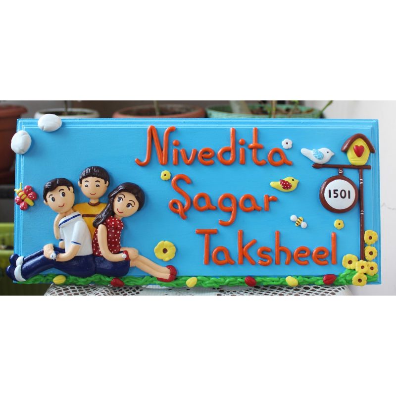 Crafty Owl Customized Cute Family Nameplate - Image 2