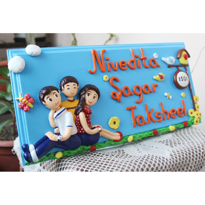 Crafty Owl Customized Cute Family Nameplate - Image 3